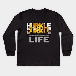 Hurkle Durkle Life style 1 Kids Long Sleeve T-Shirt